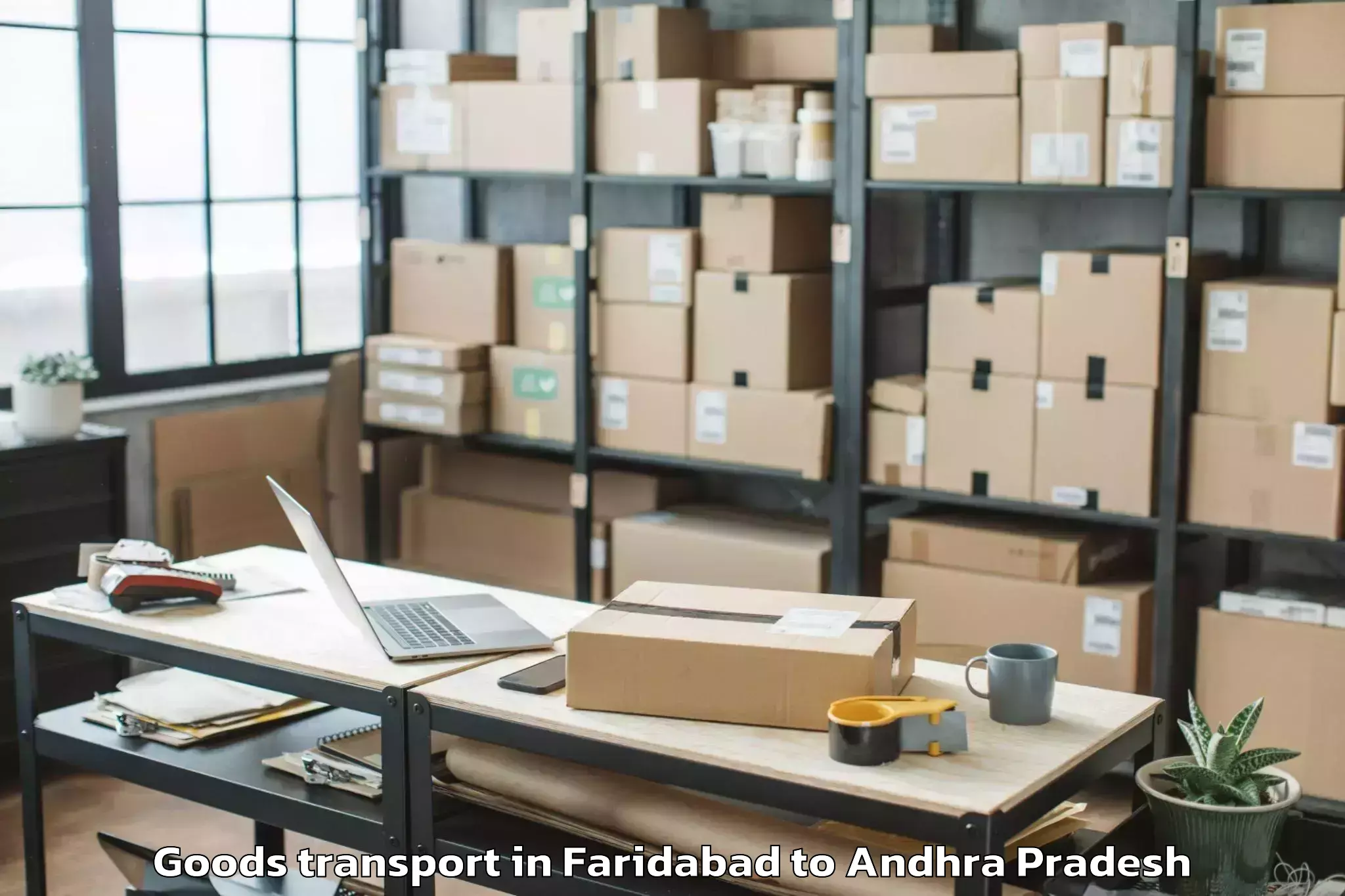 Expert Faridabad to Ulavapadu Goods Transport